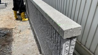 ブロック塀工事を施工させていただきました